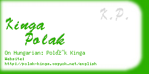 kinga polak business card